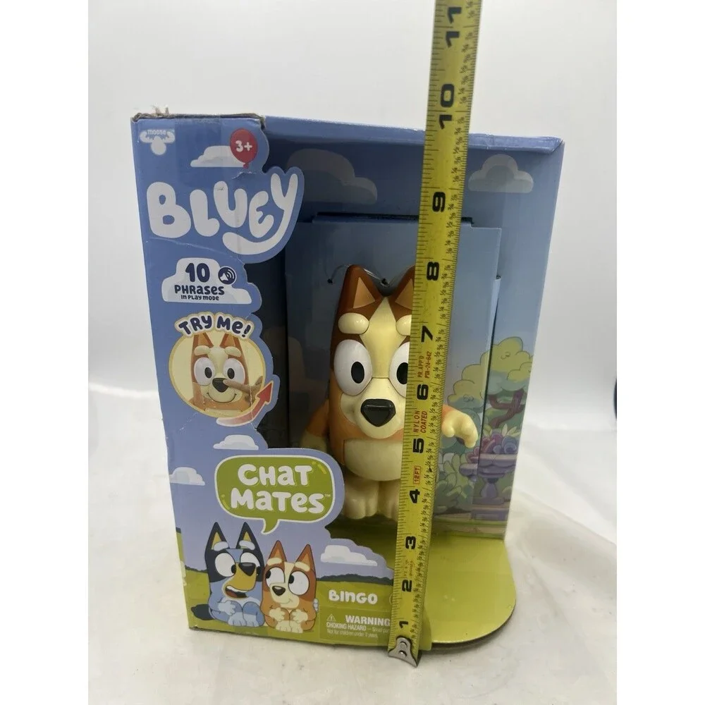 Bluey Chat Mates 3 Pack Bluey Bingo Muffin Talking Figures NEW